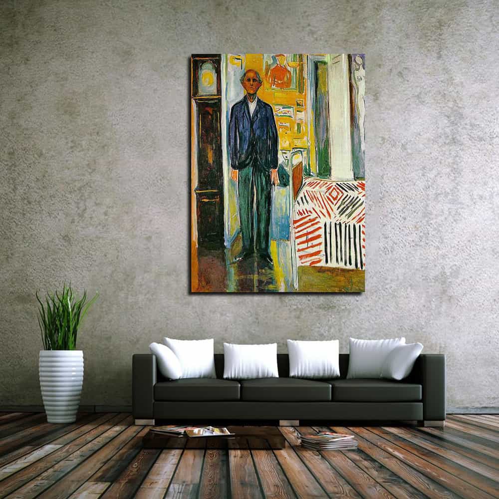 Between the Clock and the Bed Canvas Art