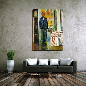 Between the Clock and the Bed Canvas Art