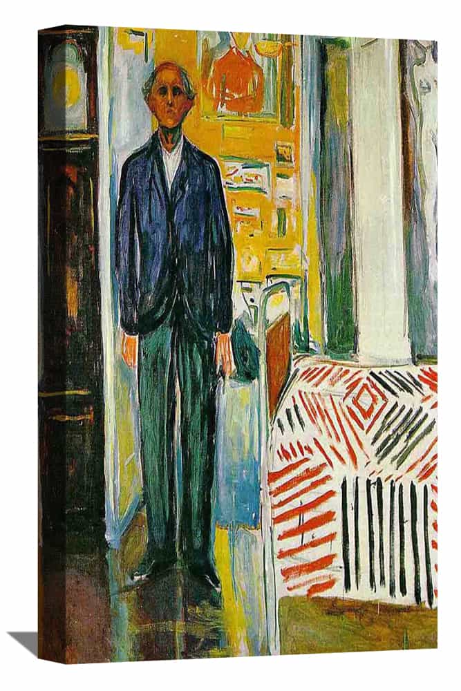 Between the Clock and the Bed Canvas Art