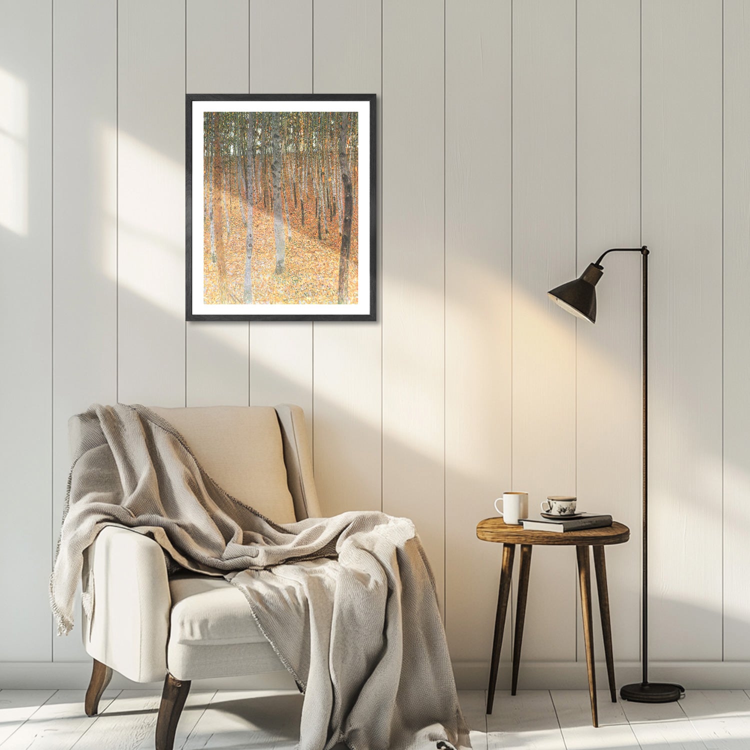 Gustav Klimt Wall Art Birch Forest Poster Framed Klimt Art