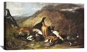 Black Cocks Canvas Art