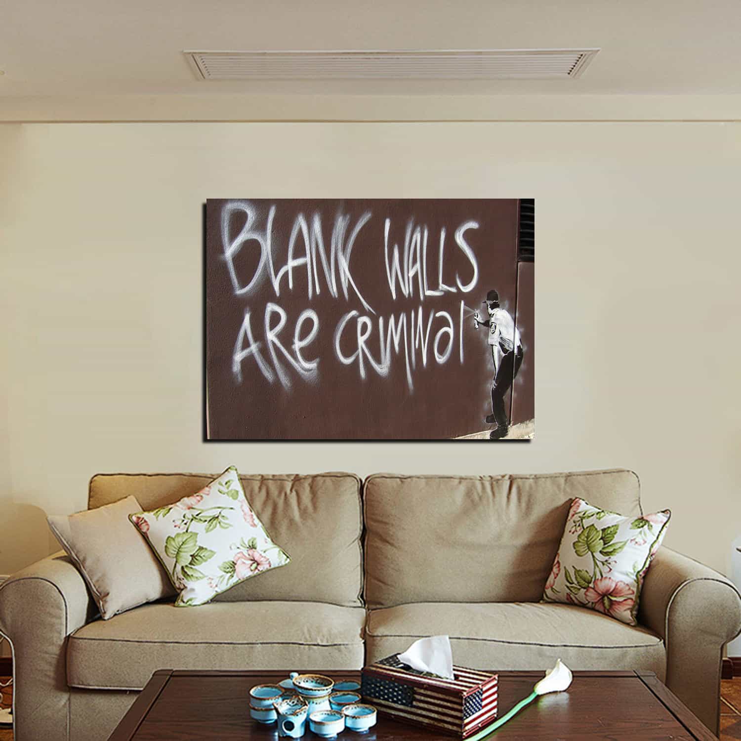 Blank Walls are Criminal Canvas Art