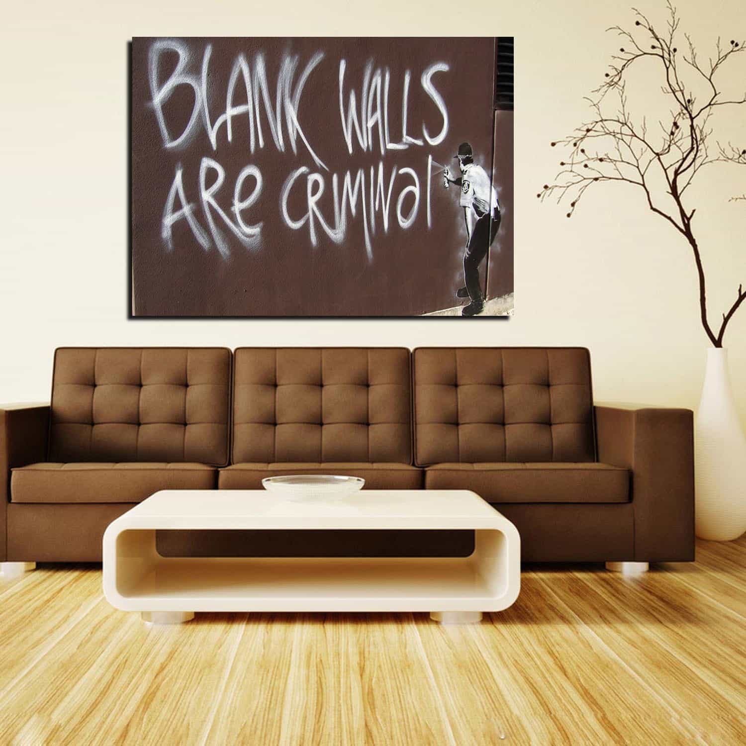 Blank Walls are Criminal Canvas Art