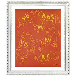 Pablo Picasso Wall Art Bulls In Vallauris Poster Framed Art