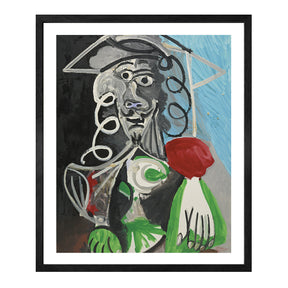 Pablo Picasso Wall Art Bust Of A Man Poster Framed Art