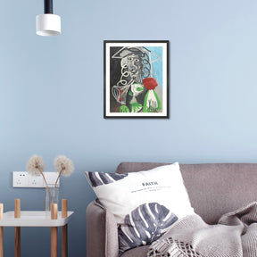 Pablo Picasso Wall Art Bust Of A Man Poster Framed Art