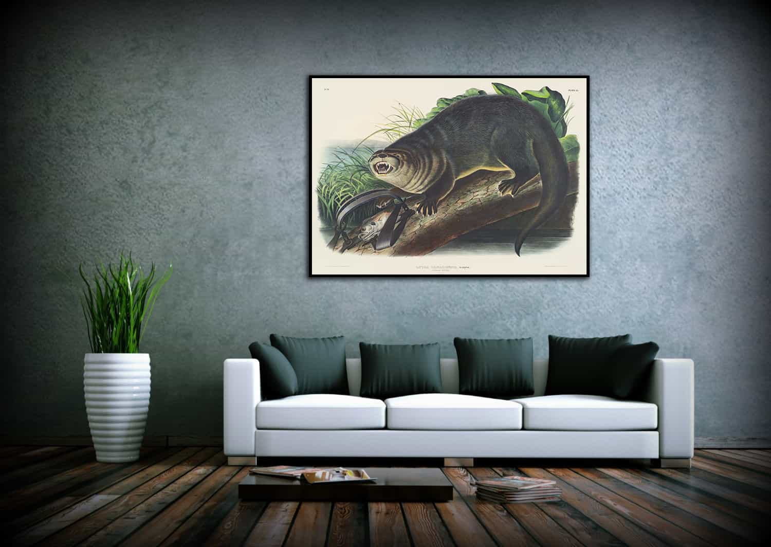 Canada Otter Canvas Art