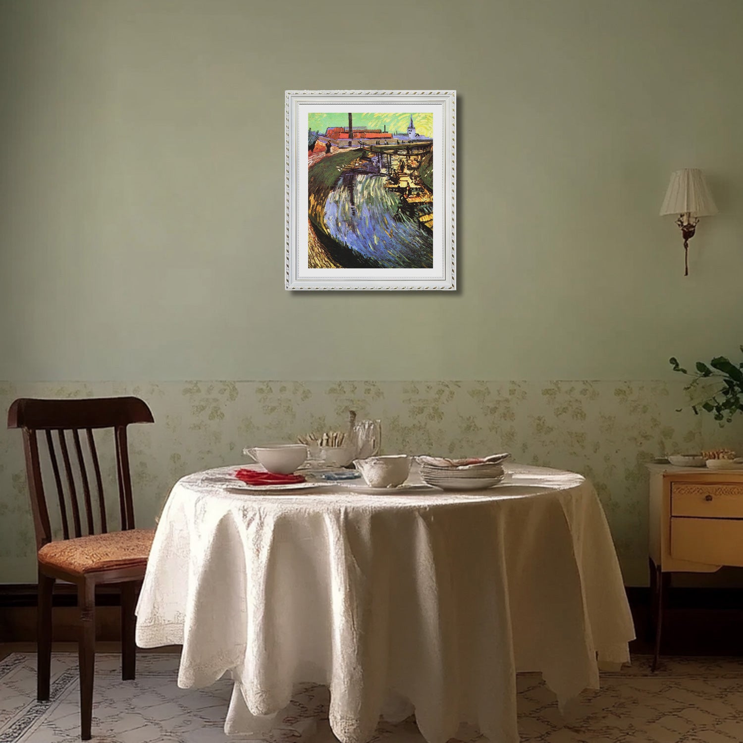 Vincent Van Gogh Woman Washing Wall Art Van Gogh Poster