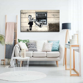 Cash Machine Girl Canvas Art
