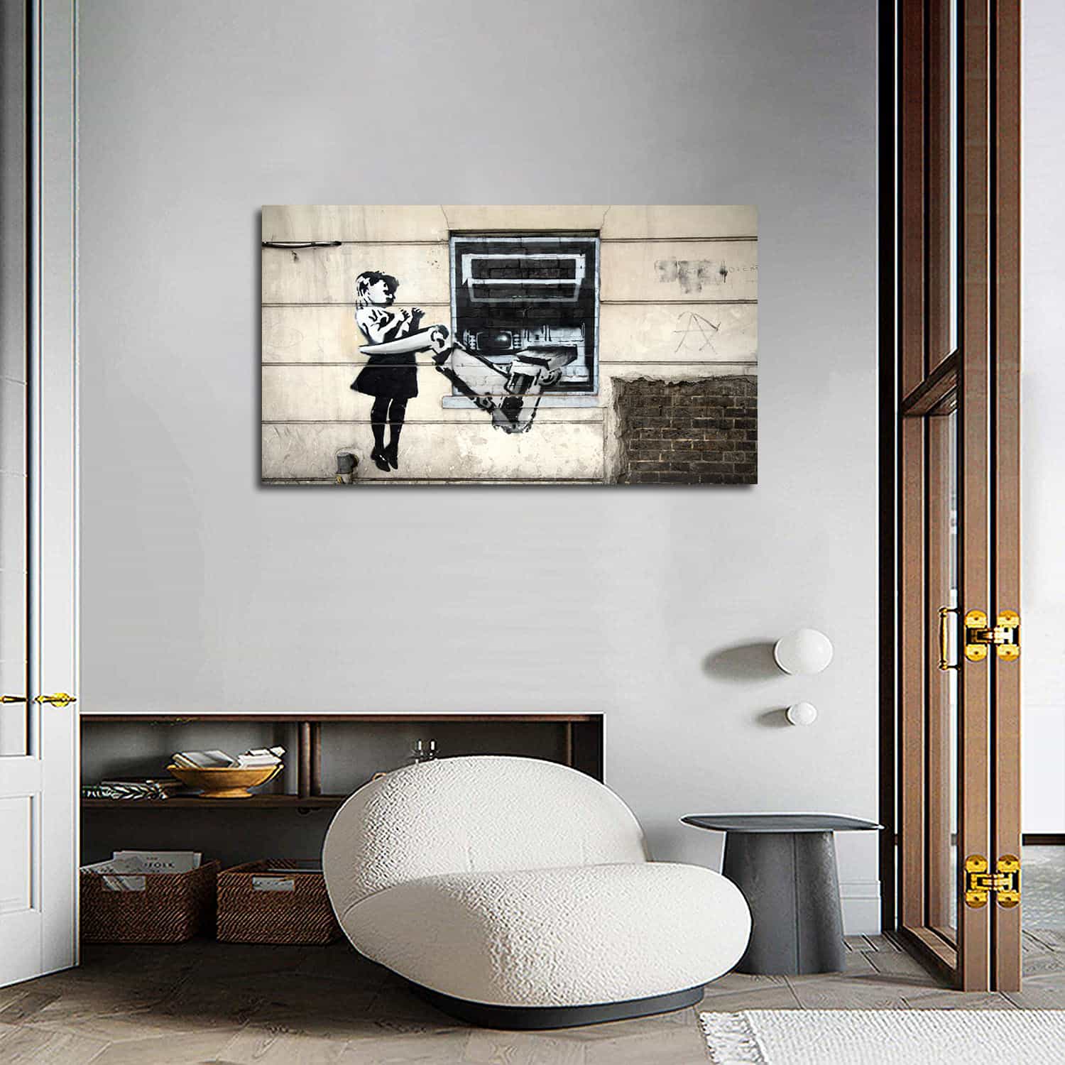 Cash Machine Girl Canvas Art