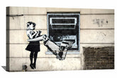 Cash Machine Girl Canvas Art