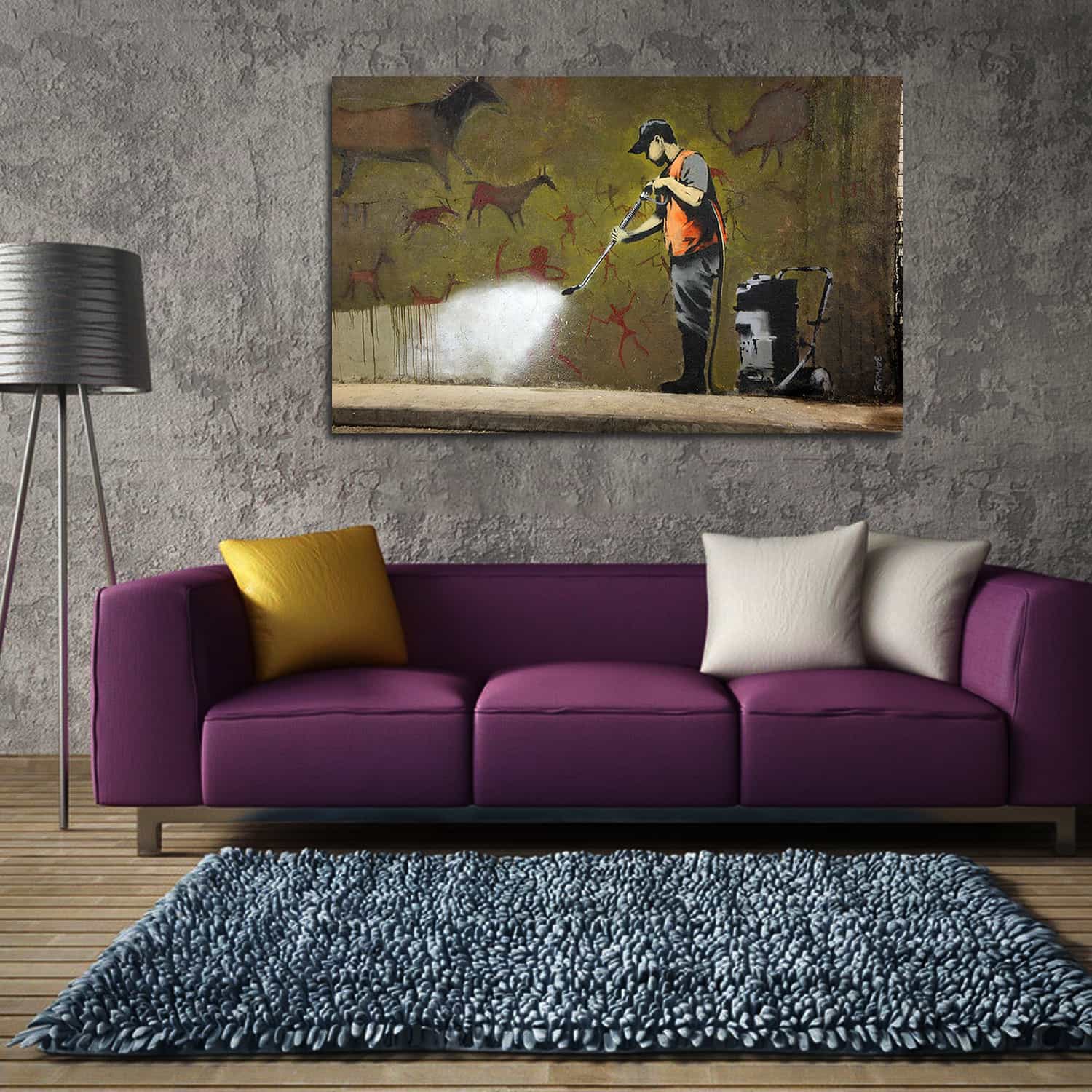 Cave Painting Removal Canvas Art