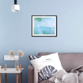 Claude Monet Wall Art Charing Cross Bridge Poster Framed