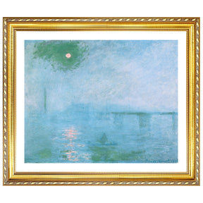Claude Monet Wall Art Charing Cross Bridge Poster Framed