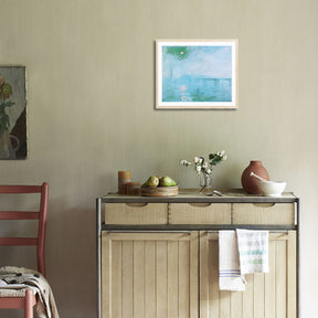 Claude Monet Wall Art Charing Cross Bridge Poster Framed