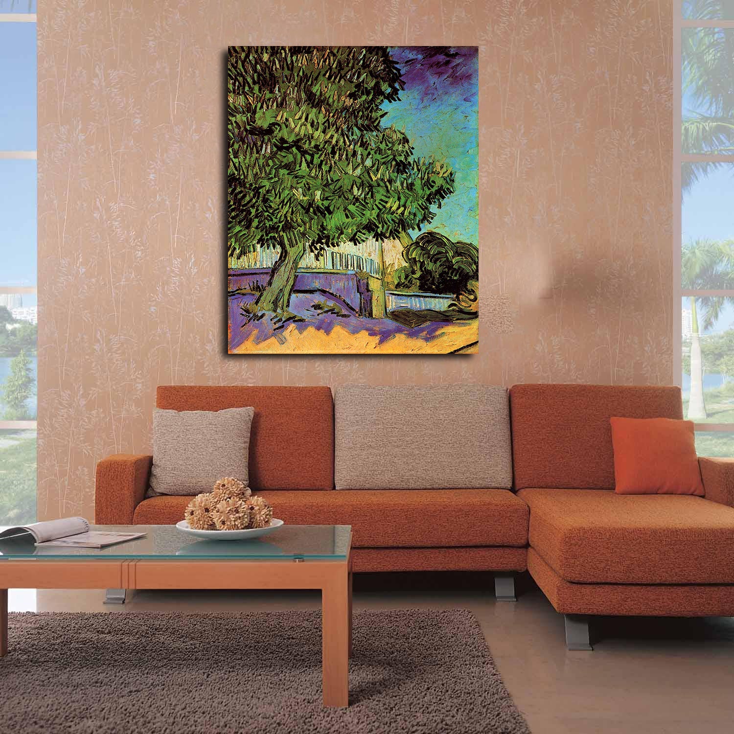 Chestnut Tree in Blossom Canvas Art