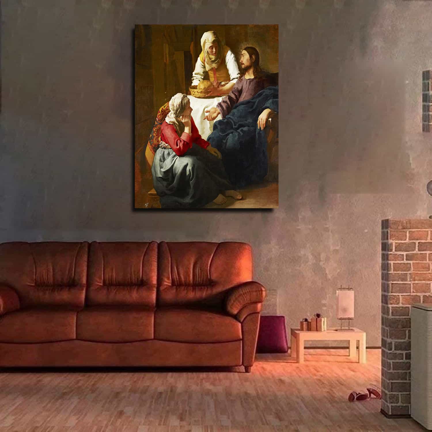 Christ in the House of Martha and Mary Canvas Art