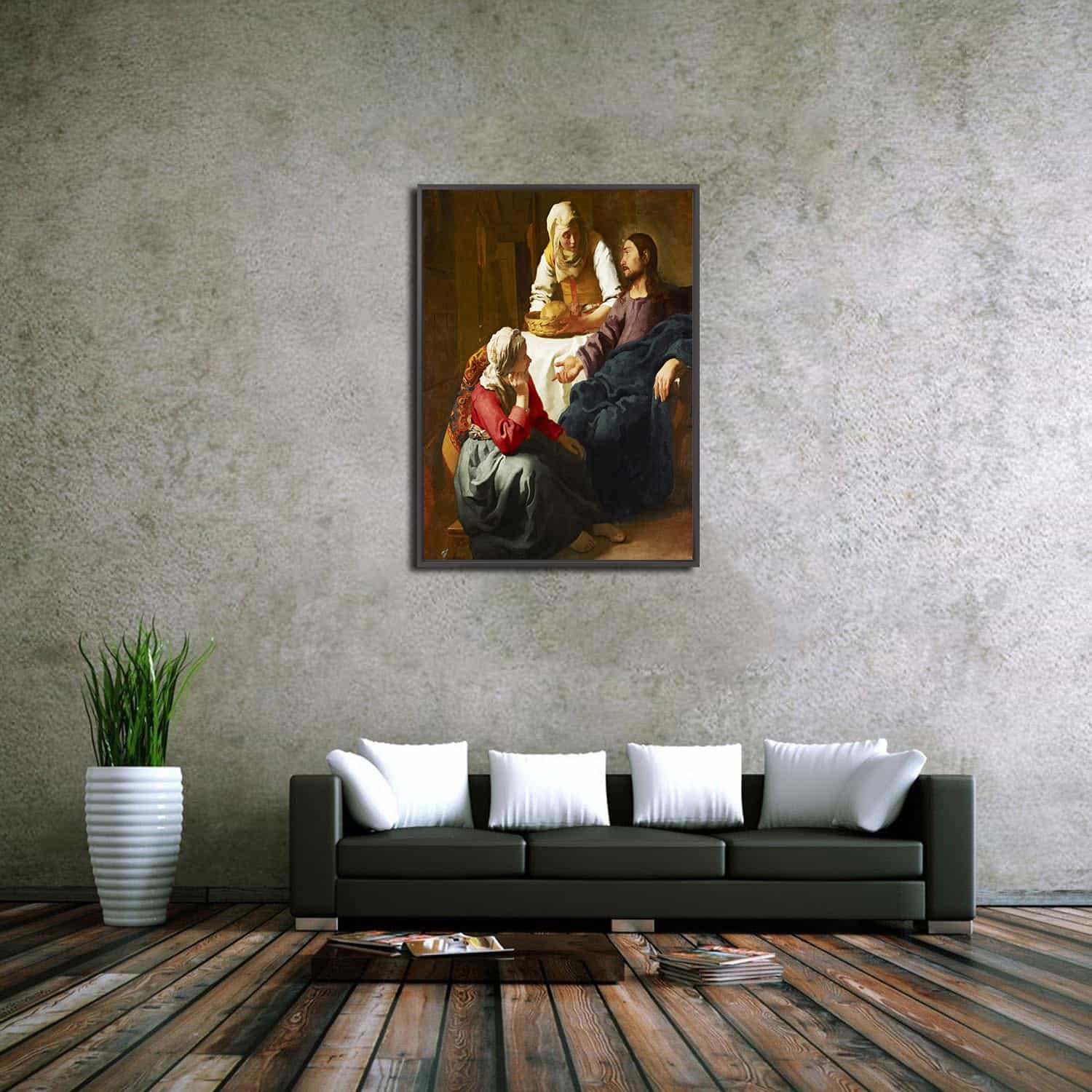 Christ in the House of Martha and Mary Canvas Art