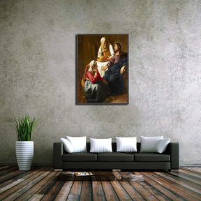 Christ in the House of Martha and Mary Canvas Art