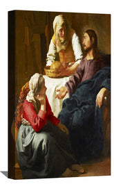 Christ in the House of Martha and Mary Canvas Art
