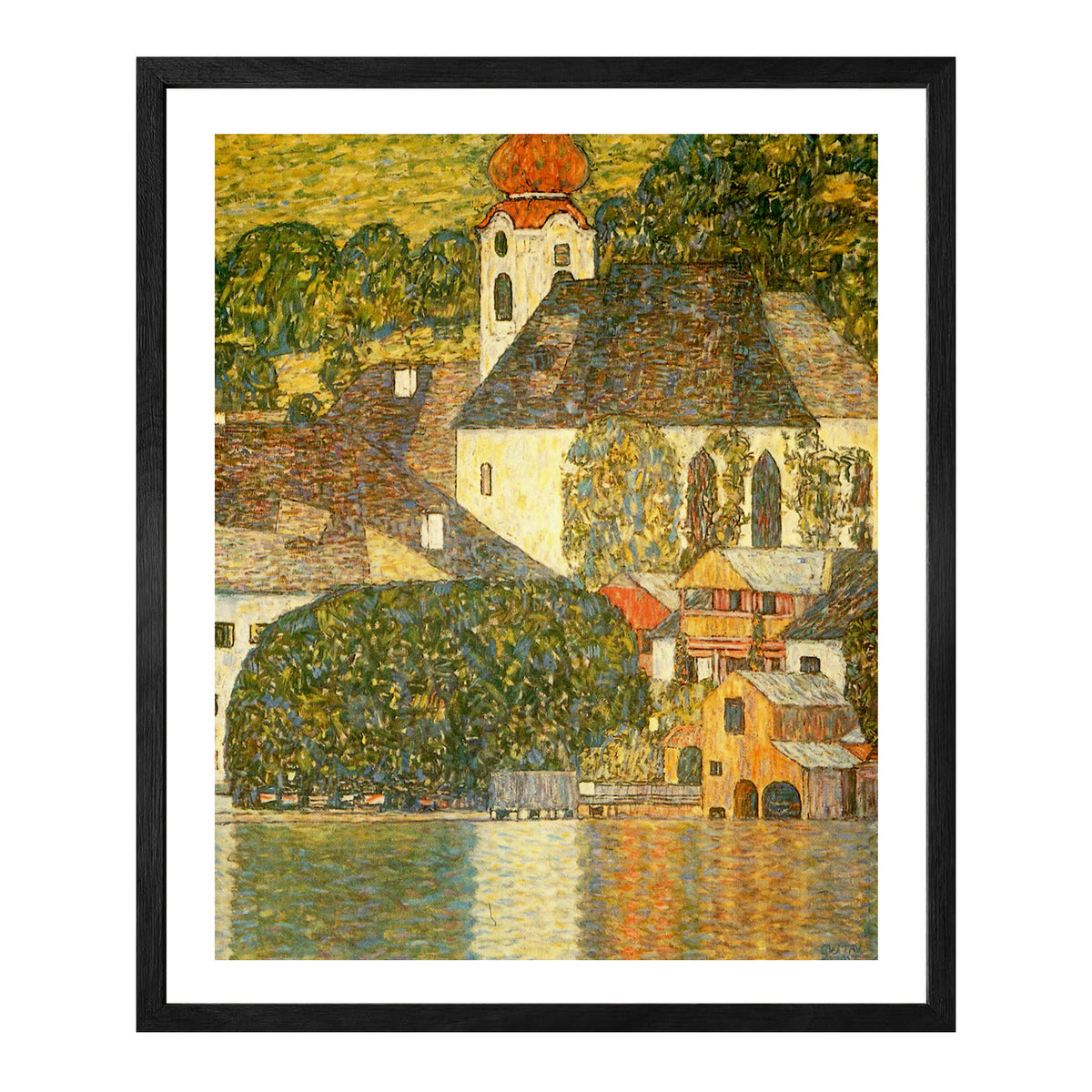 Gustav Klimt Wall Art Church In Unterach On The Attersee Poster Framed Klimt Art