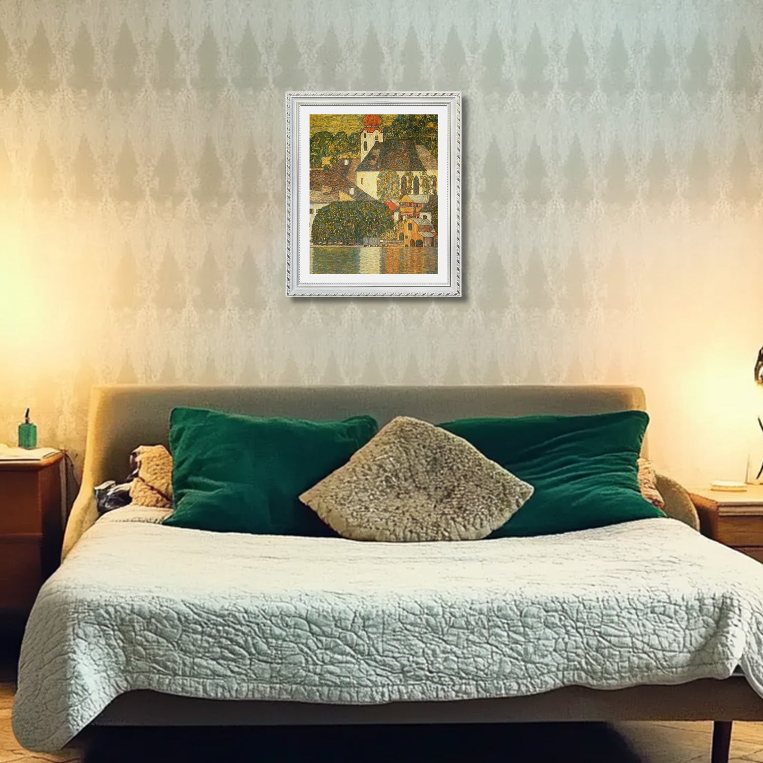 Gustav Klimt Wall Art Church In Unterach On The Attersee Poster Framed Klimt Art