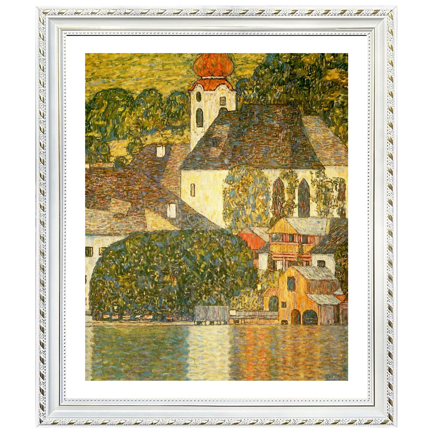 Gustav Klimt Wall Art Church In Unterach On The Attersee Poster Framed Klimt Art