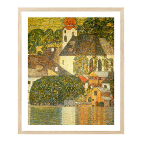 Gustav Klimt Wall Art Church In Unterach On The Attersee Poster Framed Klimt Art