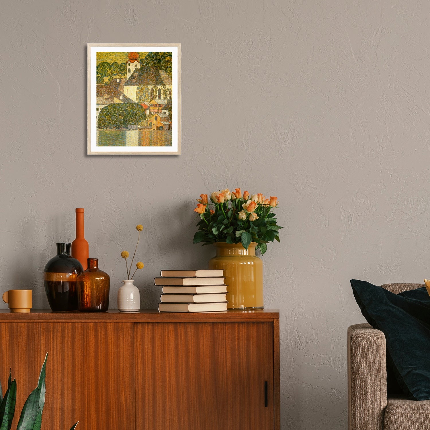 Gustav Klimt Wall Art Church In Unterach On The Attersee Poster Framed Klimt Art