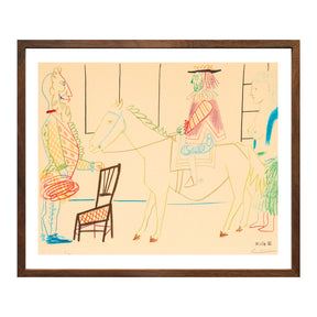 Pablo Picasso Wall Art Clown Knight And Woman Poster Framed Art