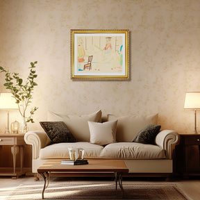 Pablo Picasso Wall Art Clown Knight And Woman Poster Framed Art