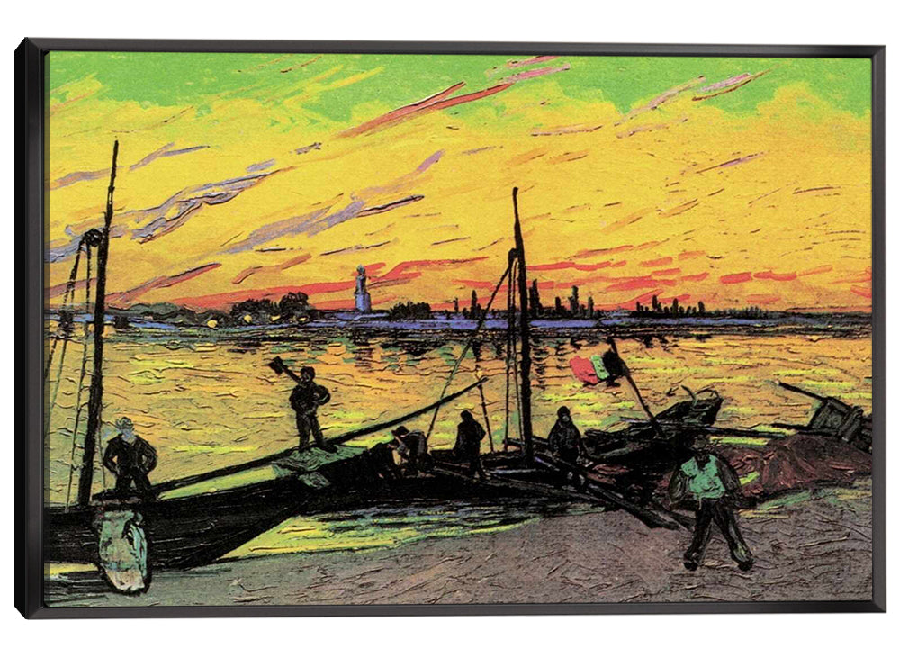 Coal Barges Canvas Art