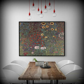 Country Garden with Sunflowers Canvas Art