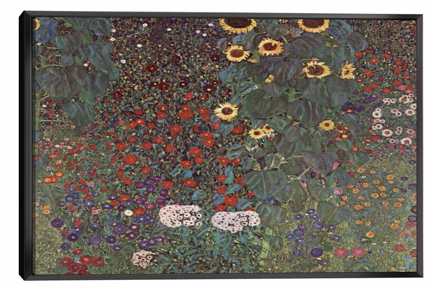 Country Garden with Sunflowers Canvas Art