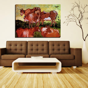 Cows after Jordaens Canvas Art
