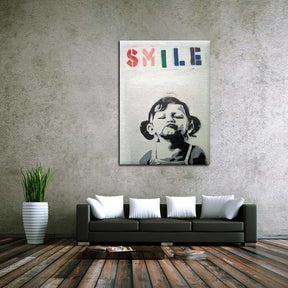 Cute Smile Girl Canvas Art