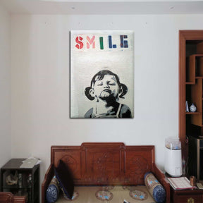 Cute Smile Girl Canvas Art