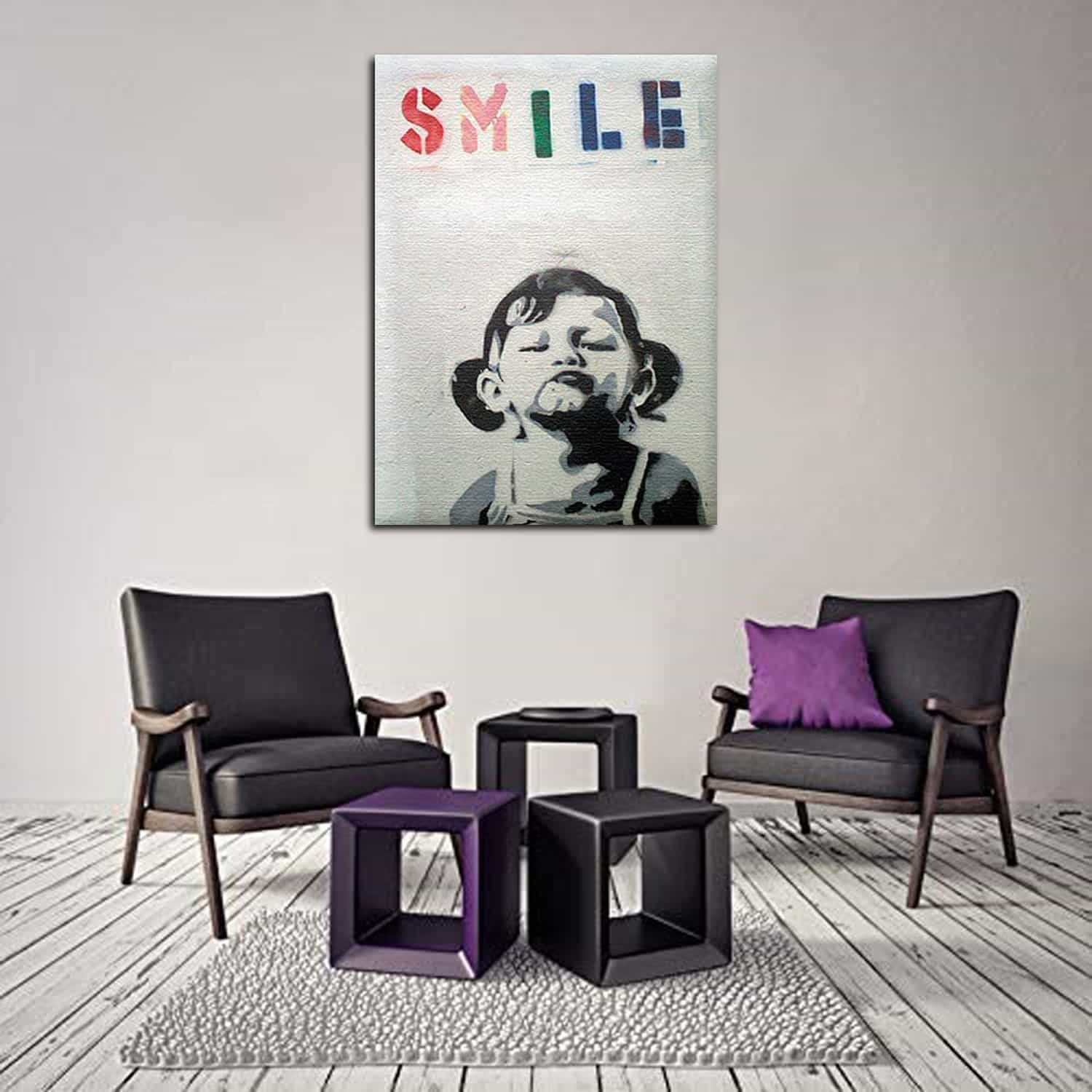 Cute Smile Girl Canvas Art