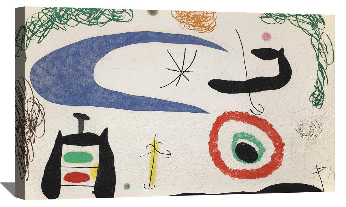 Sleeping Under The Moon Canvas Art