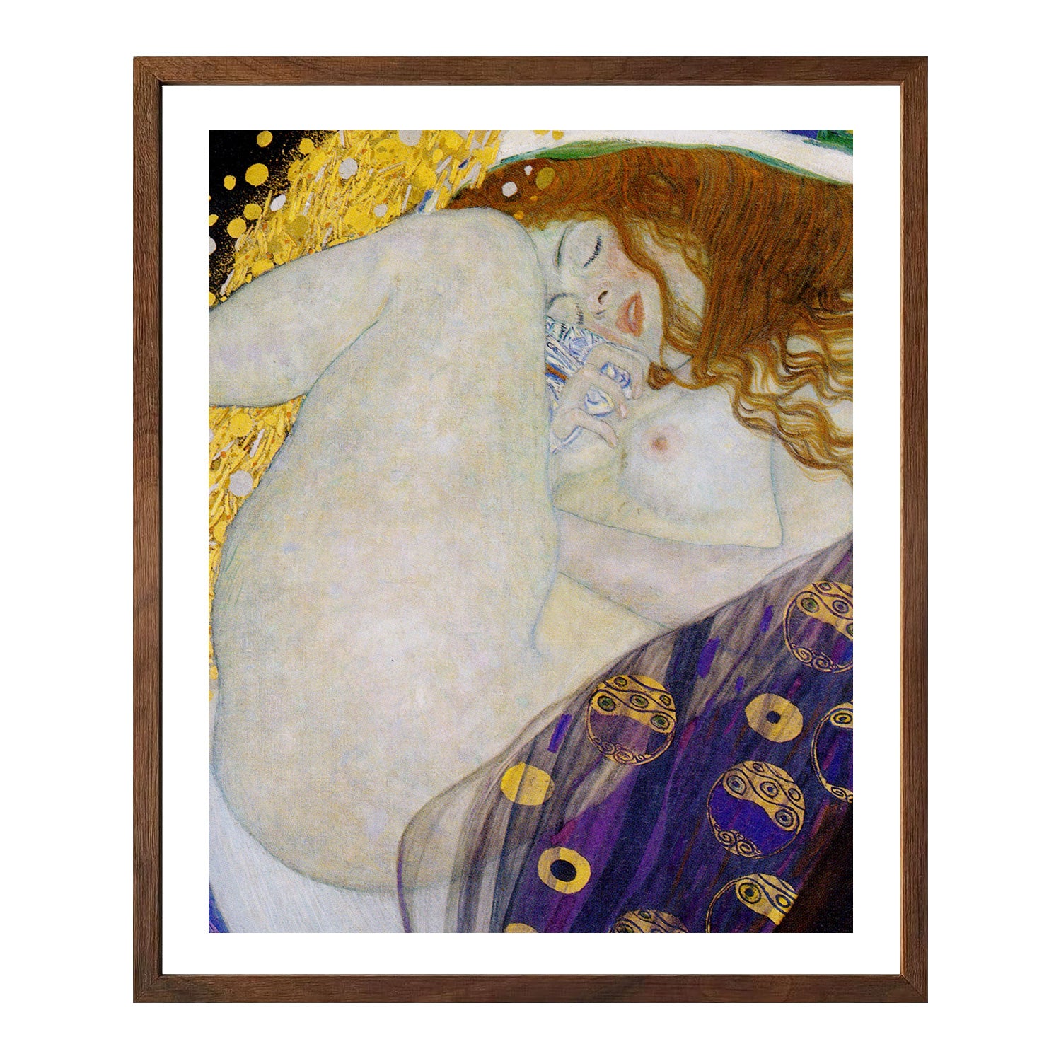 Gustav Klimt Wall Art Danae 1907 Poster Framed Klimt Art