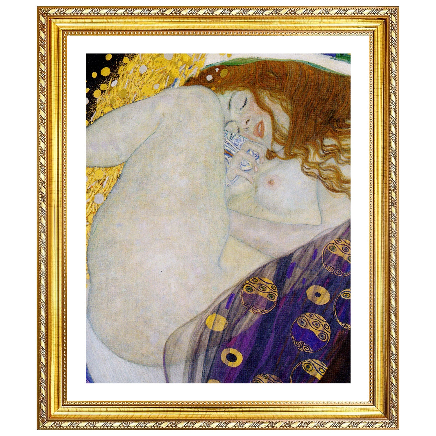 Gustav Klimt Wall Art Danae 1907 Poster Framed Klimt Art