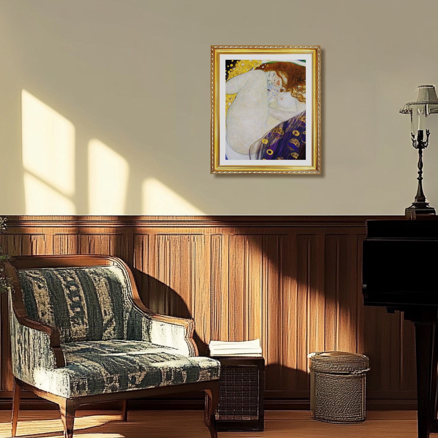 Gustav Klimt Wall Art Danae 1907 Poster Framed Klimt Art