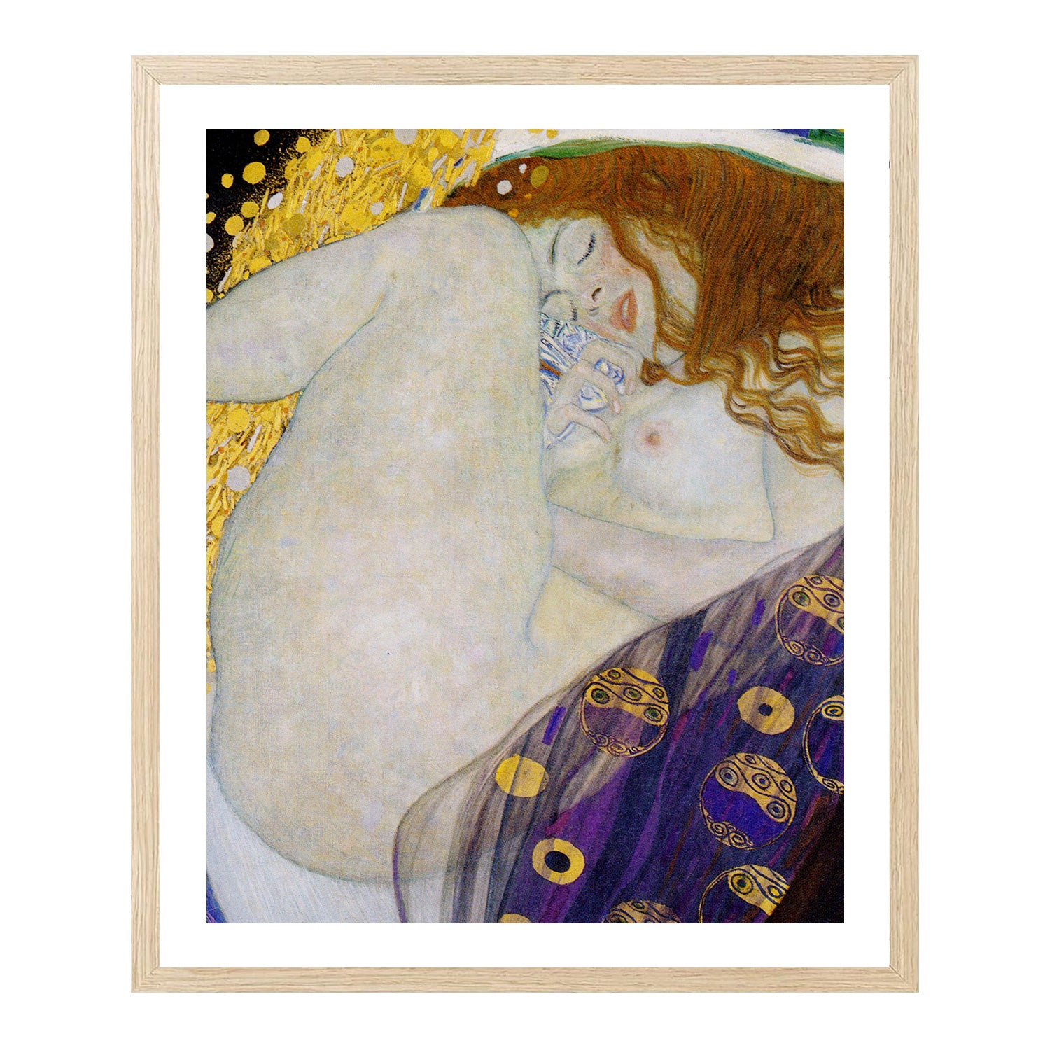 Gustav Klimt Wall Art Danae 1907 Poster Framed Klimt Art