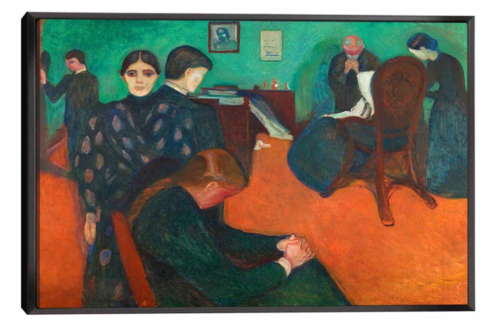 Death In The Sickroom Canvas Art