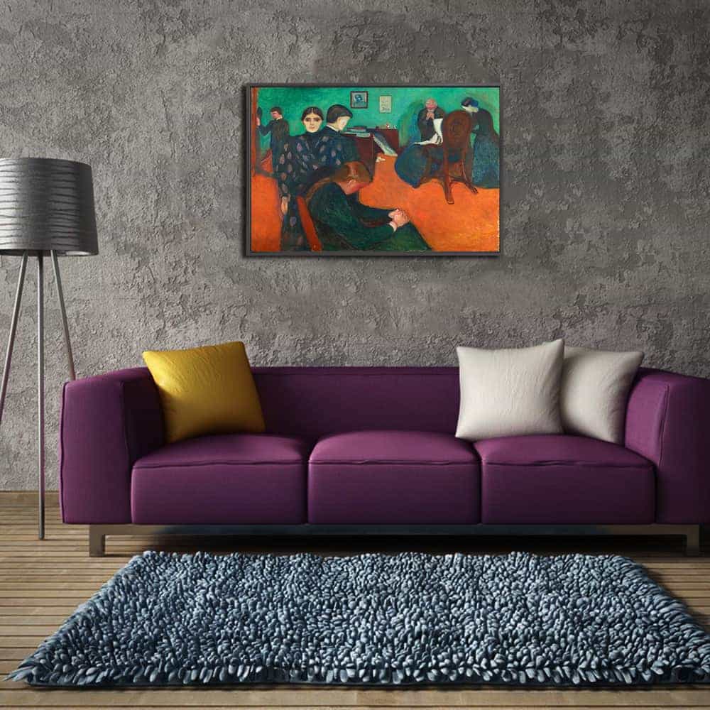 Death In The Sickroom Canvas Art