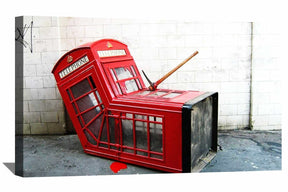 Death of a Telephone Box Canvas Art