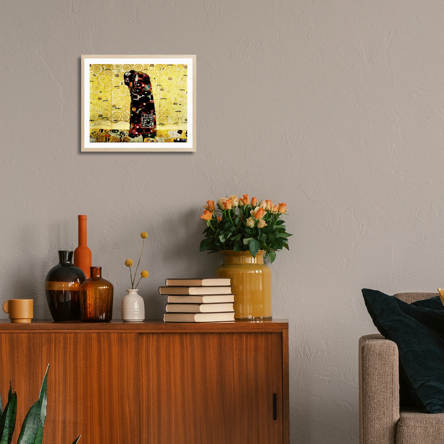 Gustav Klimt Wall Art The Embrace Poster Framed Klimt Art