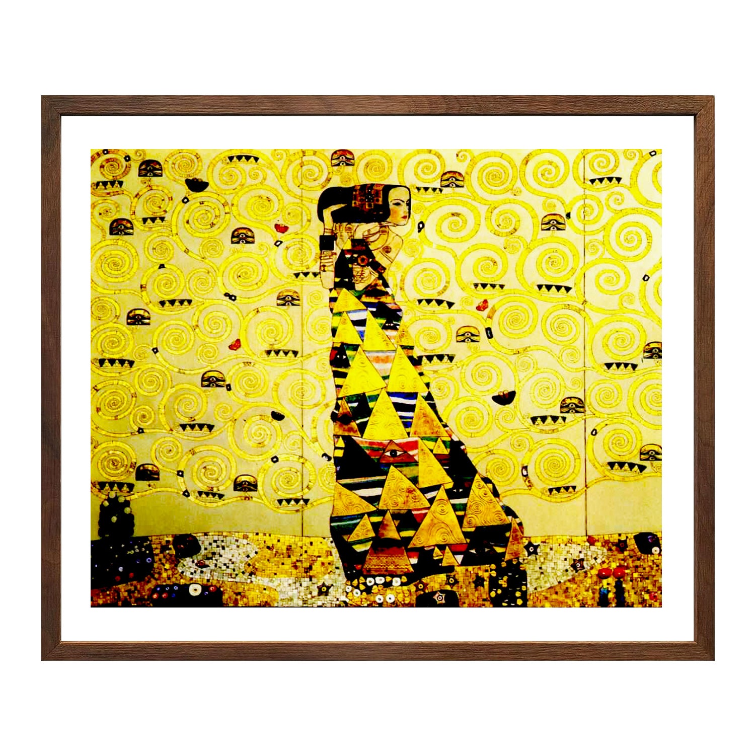 Gustav Klimt Wall Art The Expectation Poster Framed Klimt Art