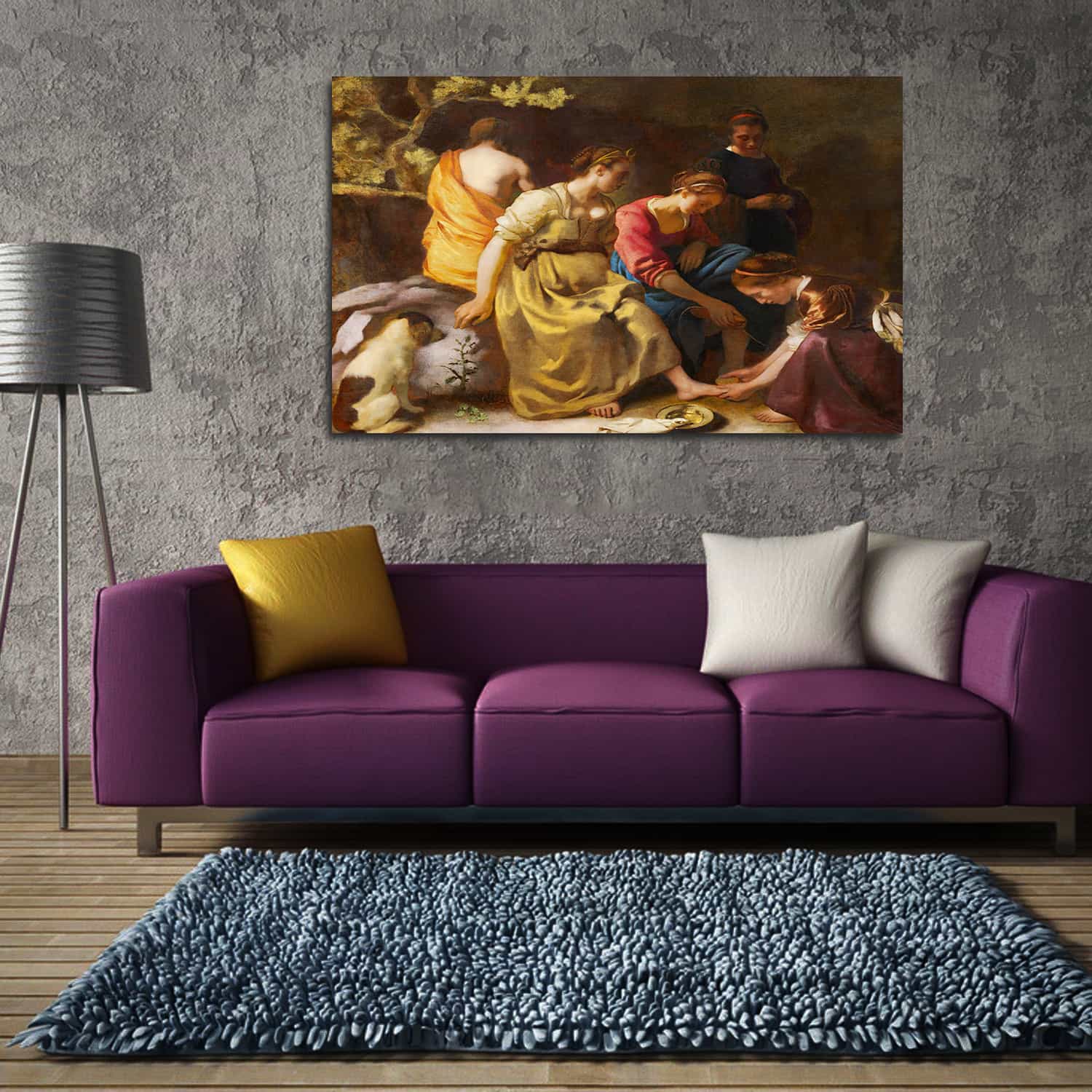 Diana and Her Companions Canvas Art