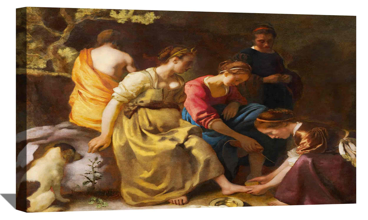 Diana and Her Companions Canvas Art